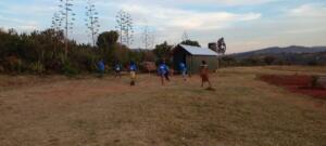 girls playing ball