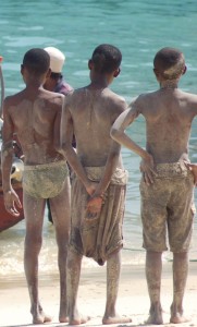Boys at the beach